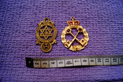 Two masonic jewels one - jewels, ,one