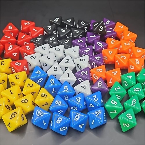 Poly dice various - poly, d8's.