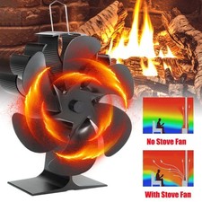 Small 6 Blade Stove Fan for Wood Burners & Multi Fuel Gas Stoves Heat Powered
