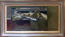 Ken Howard RA OBE Original Oil On Canvas, Studio Nude,  Florence 2004