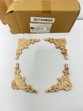 19x Wooden Carved Corner Onlay