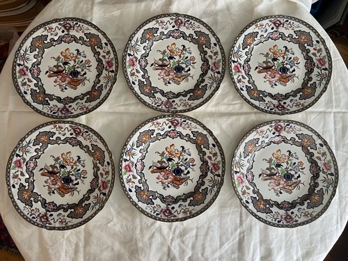 Set minton chinoiserie hand - set/6,