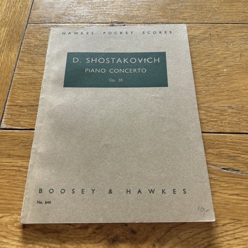 Shostakovich piano concerto - d.,