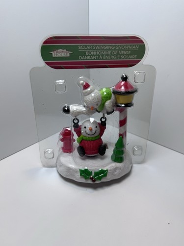 Solar swinging snowman - swinging,