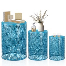 Indoor Blue Nesting Side Table