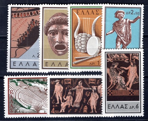 Greece 1959 706 712 mint - greece,