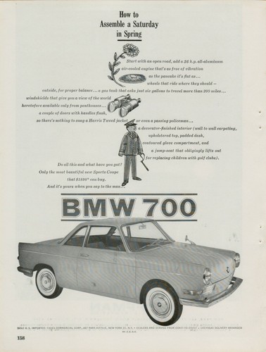1960 bmw 700 sports coupe - 1960,