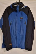 Rab Active Lofoten Jacket  Size Large Mens Blue Full Zip Hooded Event Fabric Tec