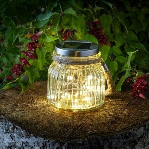 Solar glass jar - jar, led