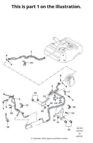 Land rover genuine - land, tube
