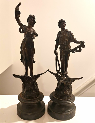 Antique french spelter jour - antique,