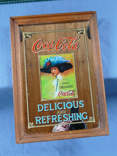 Coca-Cola framed mirror