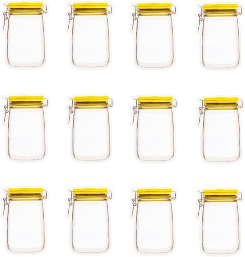 Reusable mason jar zipper - jar,