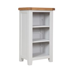 CD DVD Storage Solid Oak Unit Pine in Dorset Painted French Grey