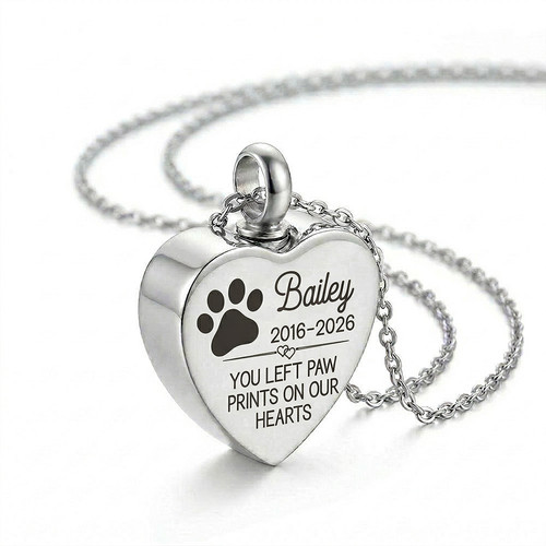Personalised pet urn necklace - personalised,