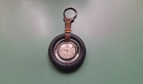 Vintage marvin keychain tire - marvin,