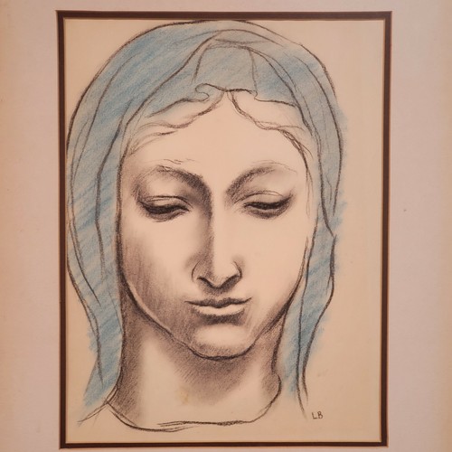 Mary pencil original - mary, sketch