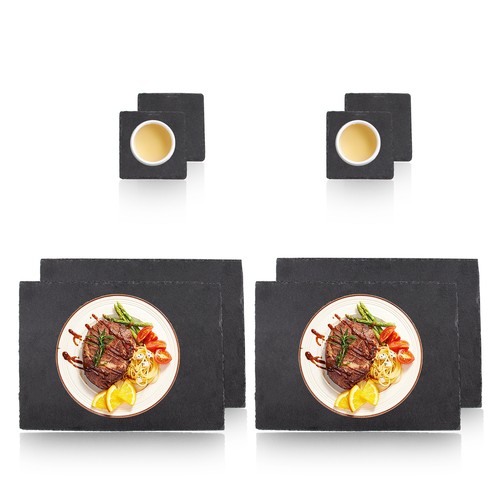 Tts natural slate placemats - tts, 4