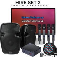 Karaoke hire set perfect - hire, 2,
