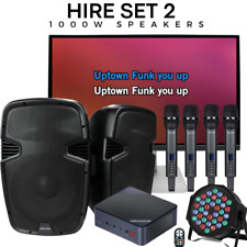 Karaoke HIRE Set 2, perfect for Weddings, Party's, Kids Party's 65,000 Songs!
