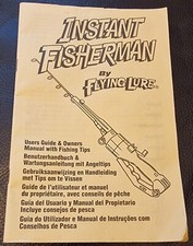 Vintage Instant Fisherman by Flying Lure, Users Guide Owners Manual Fishing Tips