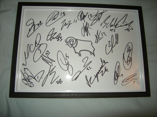 Derby county framed a4 - derby,
