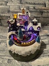 Musical Light Up Christmas Village Train Ornament Decoration