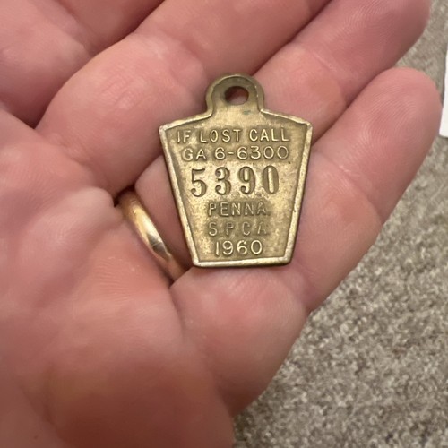 Vintage 1960 spca lost - 1960, tag