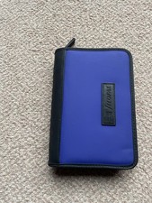 Filofax Active Blue Zip Rubber Vinyl Finish Personal Size with Inserts