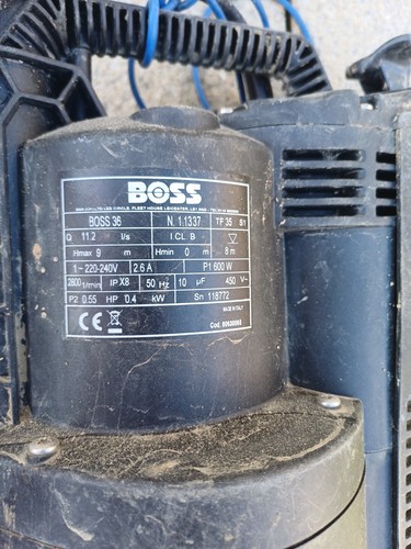Boss sump pump - pump, with