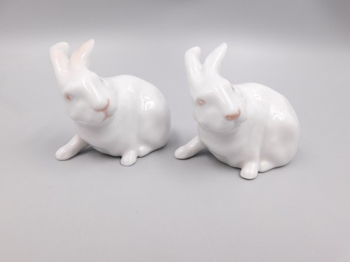 Two royal copenhagen hares - copenhagen,