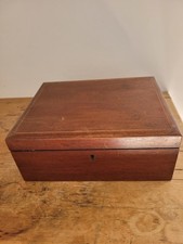 Antique Wooden Sewing Box