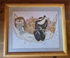 Country Companions Framed Cross Stitch Picture