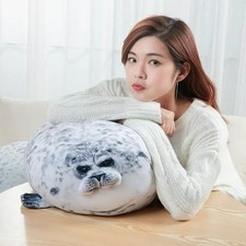 Chubby Seal Plush Pillow 3D