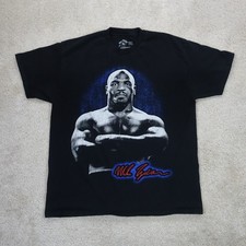 Mike Tyson Graphic T Shirt Mens Extra Large Black Boxing Tee Hall of Fame Retro