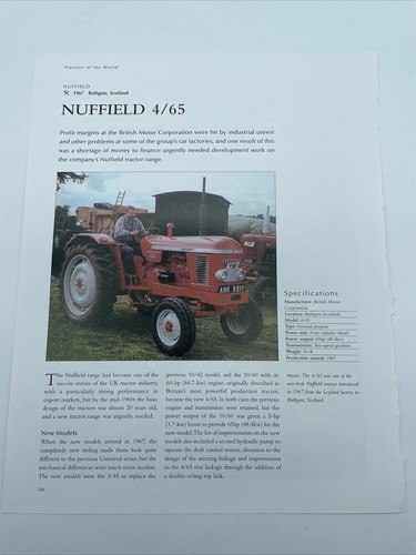 1967 nuffield tractor - nuffield, 4/65