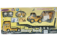 Mini RC Toy Flatbed Bucket Digger / Low Loader Trailer RTR 1:32 Scale
