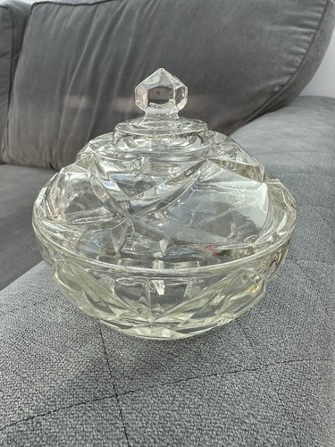 Vintage clear crystal glass - vintage,