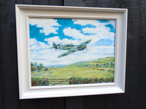 Original spitfire oil painting - original,