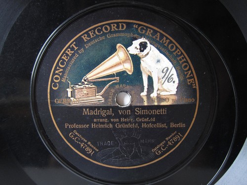 78rpm heinrich grunfeld cello - heinrich,