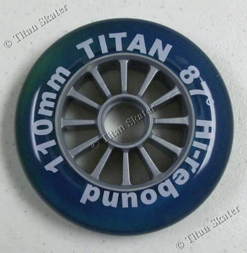 One blue oem 110mm - wheel, no