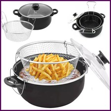 Large Chip Pan with Basket and