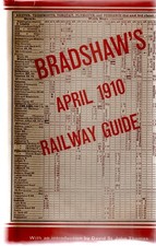 David & Charles Bradshaw's  April 1910 Railway Guide ..Pub 1968