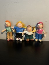 Family guy plush Soft Toy Meg, Chris, Lois, Peter 2005 With Tags Rare 7/9”