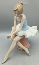 NAO by Lladro 1179 Sitting Ballet Dancer Ballerina Porcelain Figurine plse read