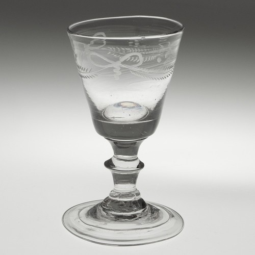 Georgian dram glass with - glass,