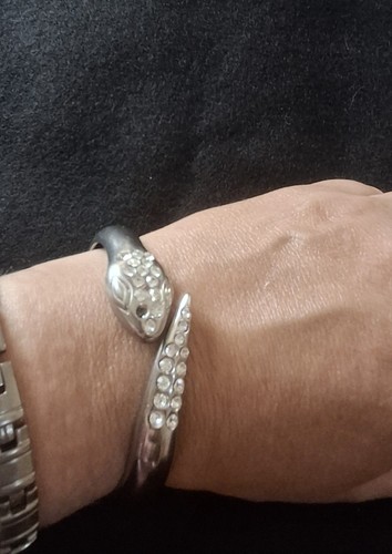 Diamanté snake gate bracelet - gate,