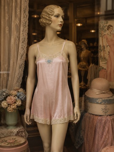 Antique 1920s silk - antique, romper