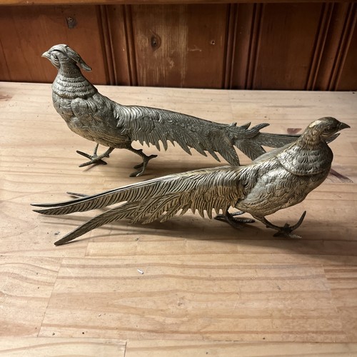 Antique italy silver pheasant - antique,
