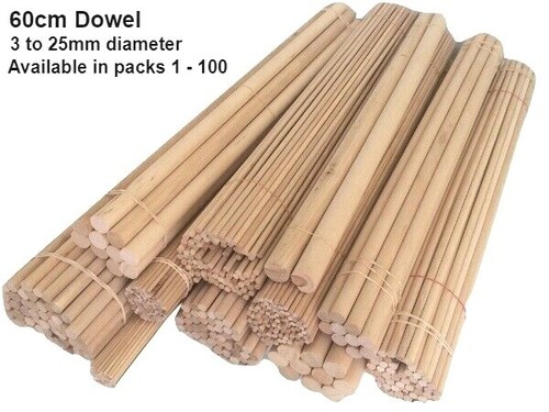 60cm birch hardwood - 60cm, dowels